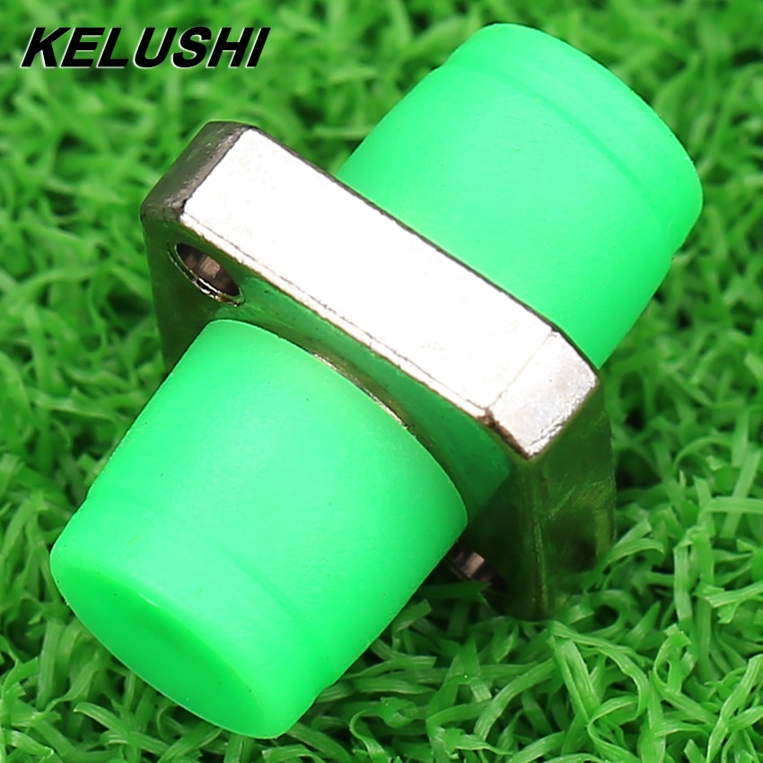 Fiber Adapter FC-APC/UPC Fiber Coupler Square Fiber Flange Connector 50Pcs （Green/Red）