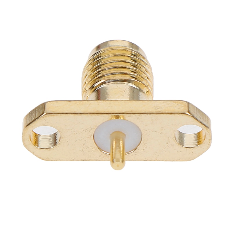 1PC 2 Hole SMA Female Panel Flange Jack With Solder Post Terminal RF Connector