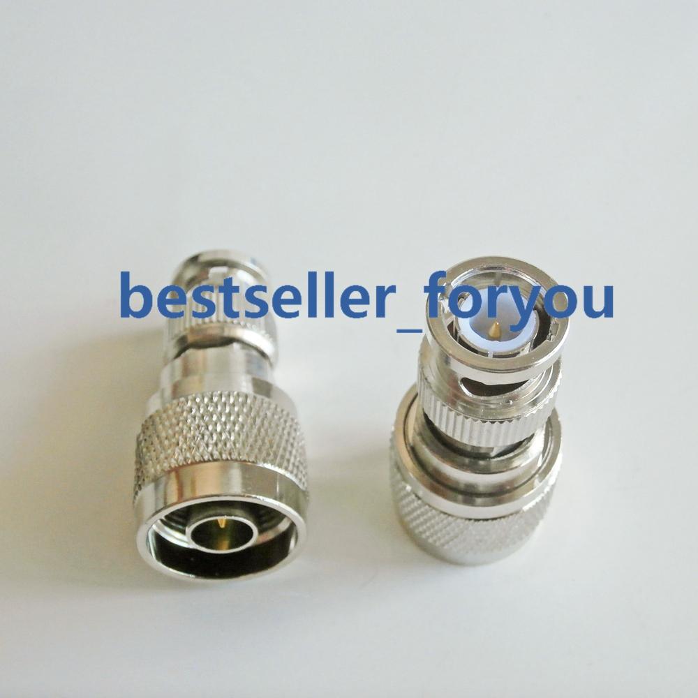 1X BNC-N Adapter N Male Jack To BNC Plug Male Straight Adapter Connector
