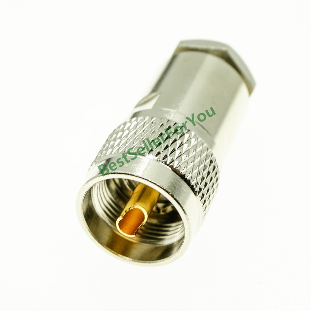 UHF PL-259 PL259 Male PL259 Plug Clamp For RG8 LMR400 RG165 RG213 Cable RF Connector