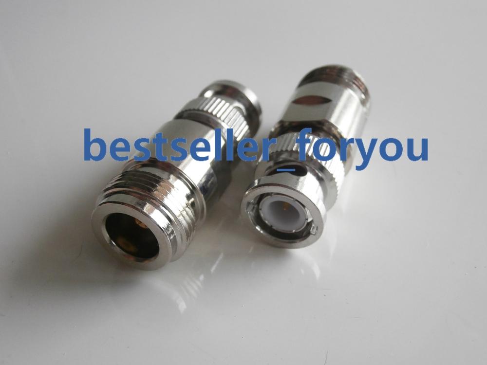1Pcs New Connector BNC-N Adapter Connector BNC Male To N Type Female RF Coax Connector Straight
