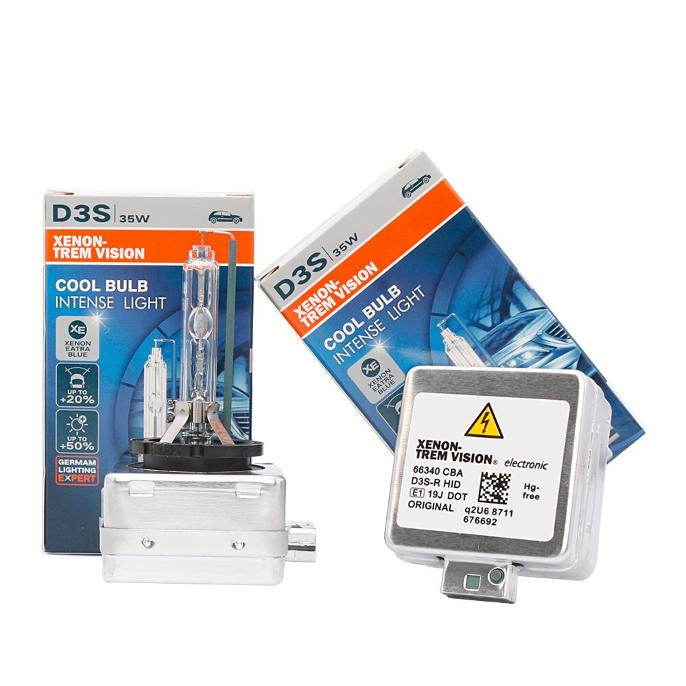 2PCS 35W HID Xenon Bulb Original Quality D3S 66340 4300K 6000K Cold Blue with Metal Bracket for Car Headlight