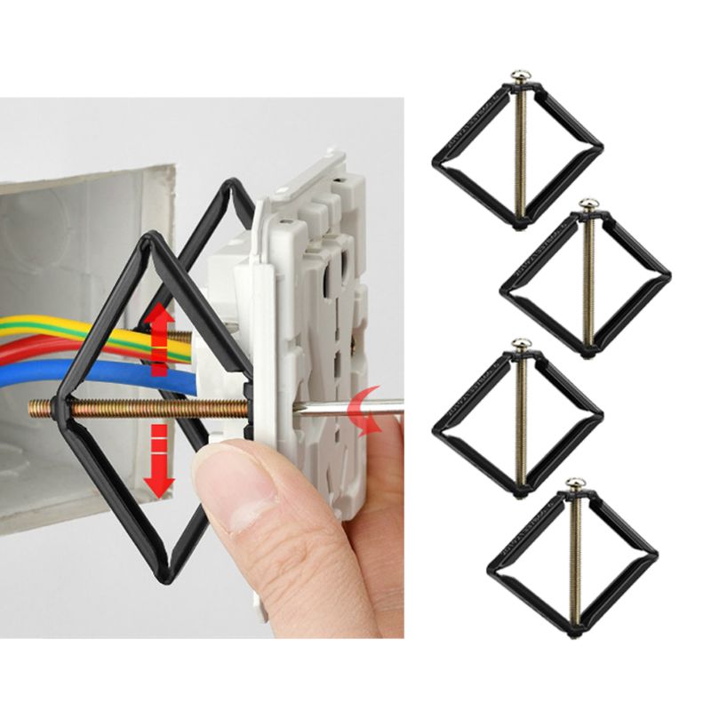 4 Pcs Wall Mount Switch Box Repair Tool Secret Stash 86mm Switch Cassette Repairer Support Rod Electrician Accessories