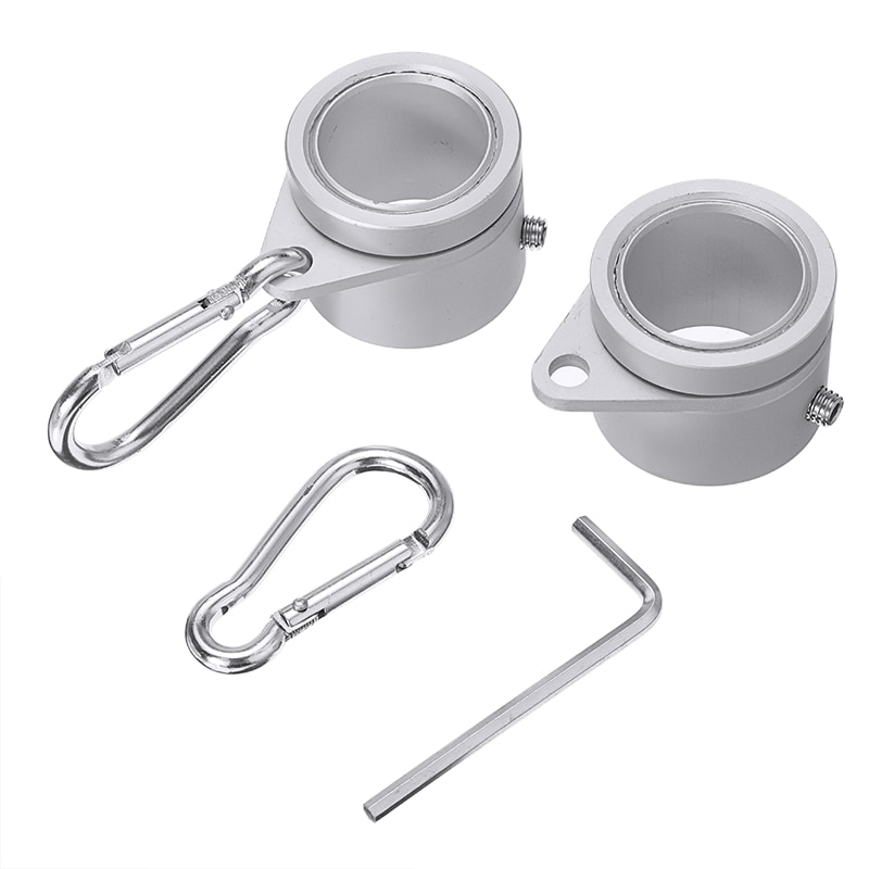 2pcs/set Alloy Flag Pole Flagpole Rotating Rings Clip Anti Wrap Grommet Mounting Home Improvement Accessories