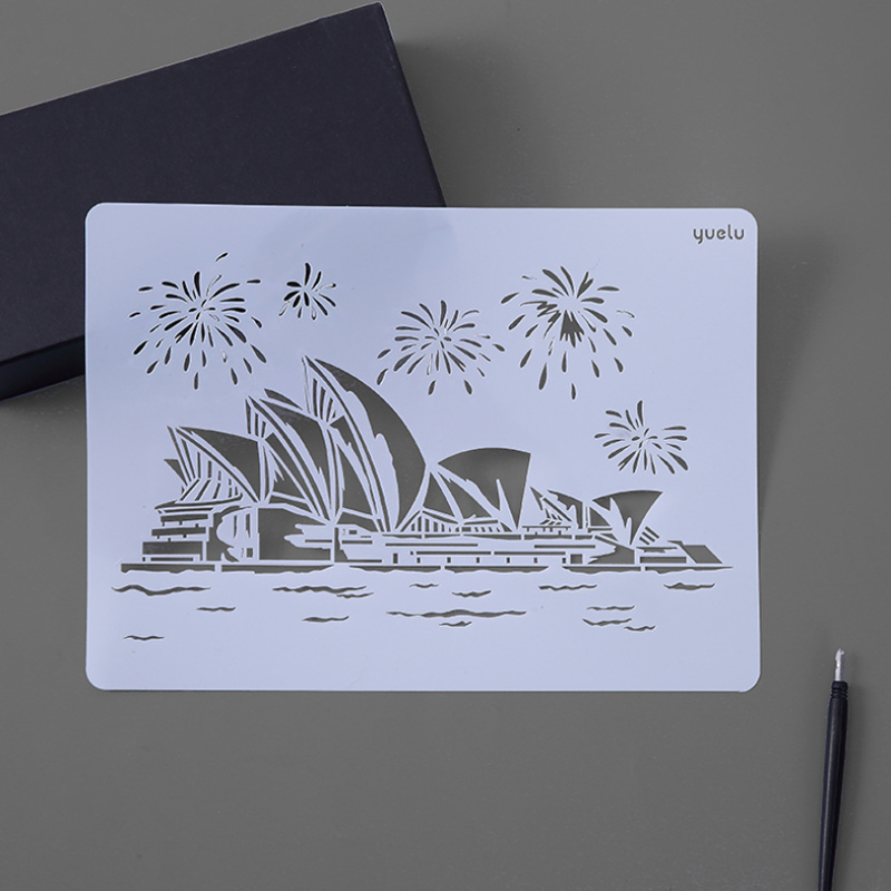 1pc Reusable Stencils PaintingTemplate DIY Scrapbooking Photo Album Decorative Stencils Drawing Template