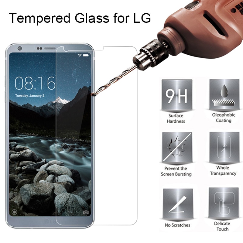 9H Protective Glass for LG G5 SE G7 ThinQ X Cam Tempered Glass for LG G7 Fit G6 Plus X Style Screen Protector on LG X5 G7 One