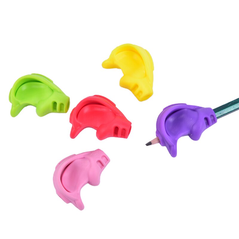 2pcs Silicone Pencil hold Students Pen Holding Practise Device For Correcting Learning Stationery