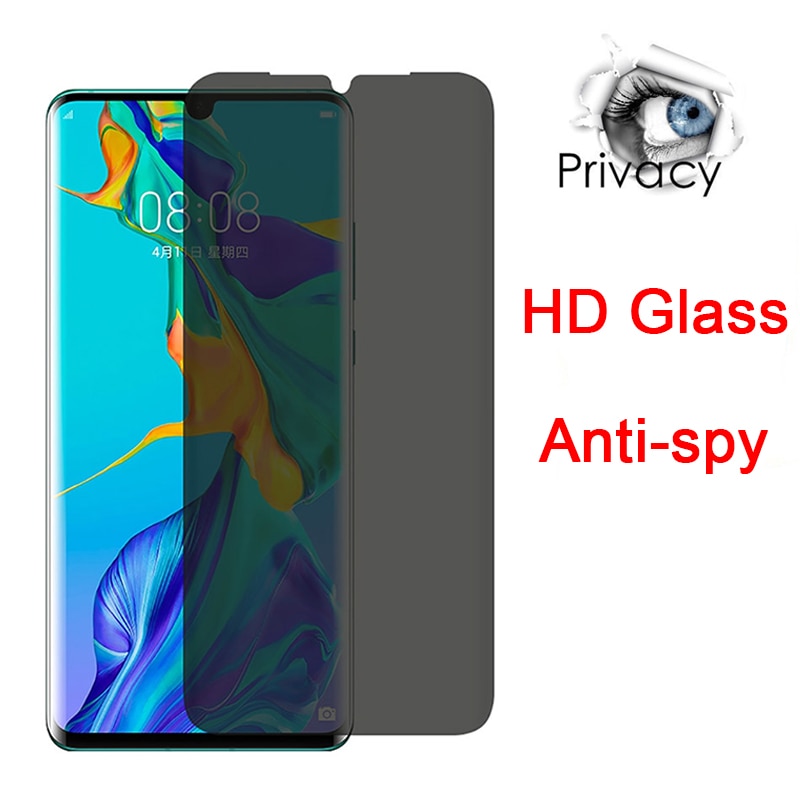 Tempered Glass for Huawei P20 Lite Protective Glass for Huawei P30 Pro Privacy Anti-spy Screen Protector for Huawei P10 Plus