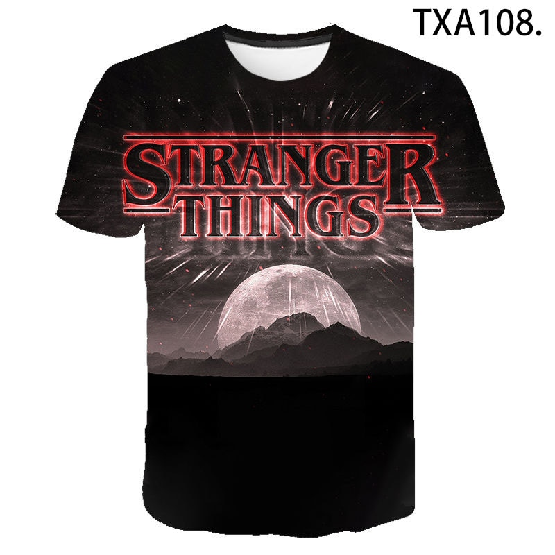 Strange Story Stranger Things T Shirts Men Women Children Short Sleeve T-Shirt Fashion Tops Tee Hombre Cool 3d Printed T Shirt