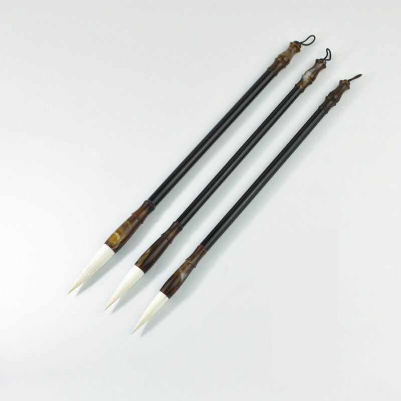 3PCS/Set Traditional Chinese Writing Brushes Woolen Hair Writing Brush for Calligraphy Painting Cursive Script Practice