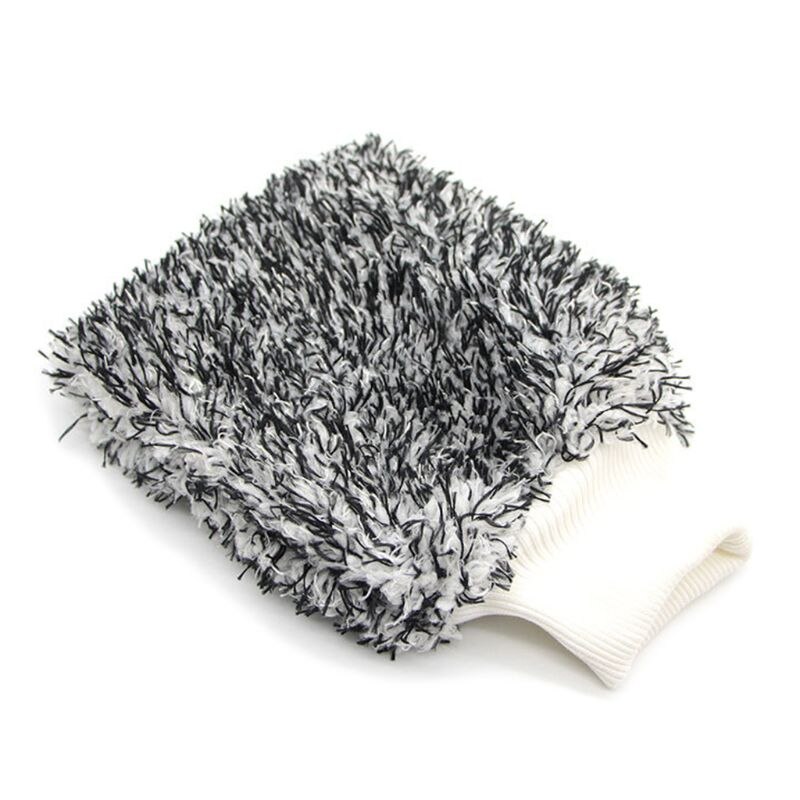 Car Soft Cleaning Glove Ultra Soft Car Wash Mitt Easy To Dry Auto Detailing Mitt Q9QD