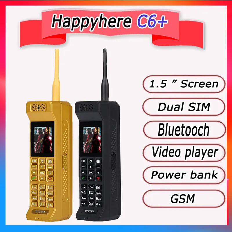 GSM Power Bank Bright Flashlight Classic Fast Dial For 9 Groups Magic Voice Sound Recorder Cell Phones