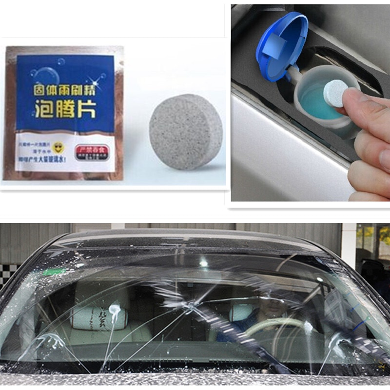 10-100Pcs Car Windshield Wiper detergent Solid Cleaner Concentrate Effervescent Tablet Glass water