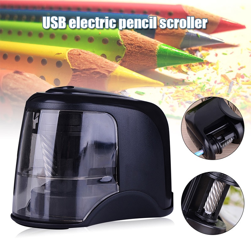 Hot Sale Electric Pencil Sharpener Auto Safety Helical Blades Tool for Artist Student Office Home Drop Shipping