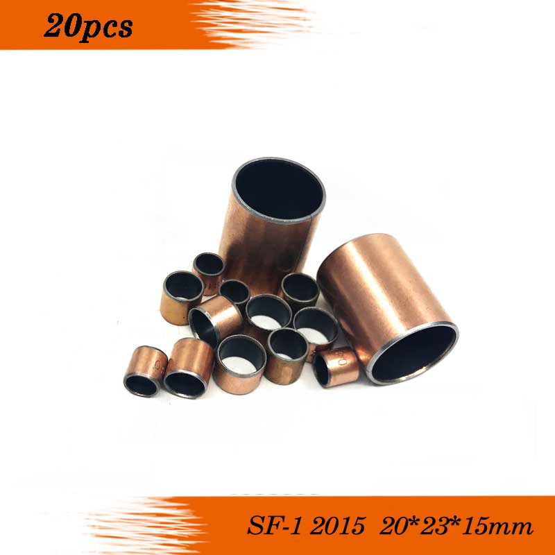 SF-1 2015 Oilless bush DU Self-lubricating bushing Sintered bush Size 20*23*15mm