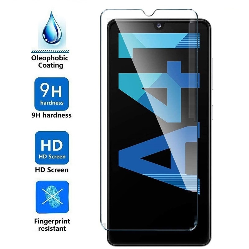 Tempered Glass For Samsung Galaxy A41 Glass 9H 2.5D Protective Film Explosion-proof Clear Screen Protector Phone Case