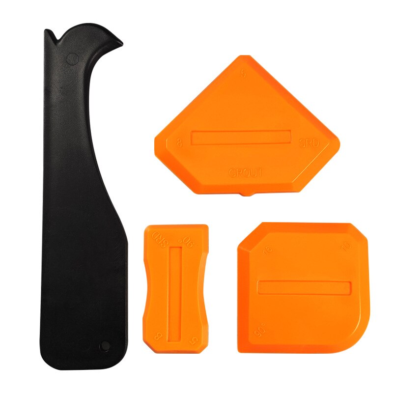 Handmade Tools Scraper Utility Practical Floor Cleaner Tile Cleaner Surface Glue Residual Shovel 4pcs/set New