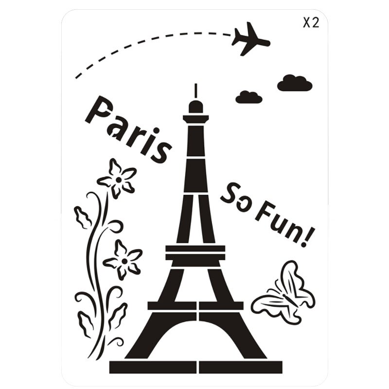 1pc Lace Stencil Painting Stencil DIY Scrapbooking Album Decorative Accessories Drawing Template Reusable Office School Supplies