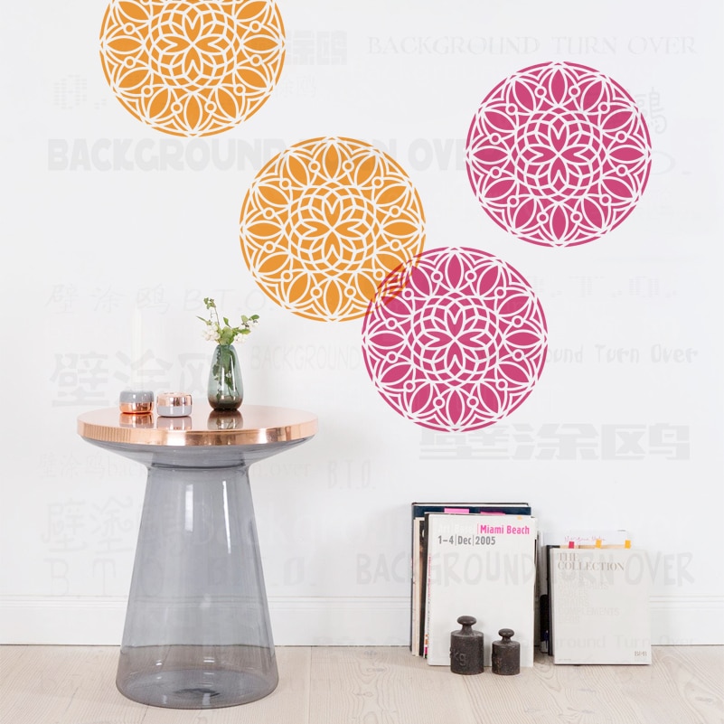 40 50 cm Stencil Mandala Large Big For Walls Furniture Template Flooring Decor To Mandala Paint Painting Decoration Tile S001