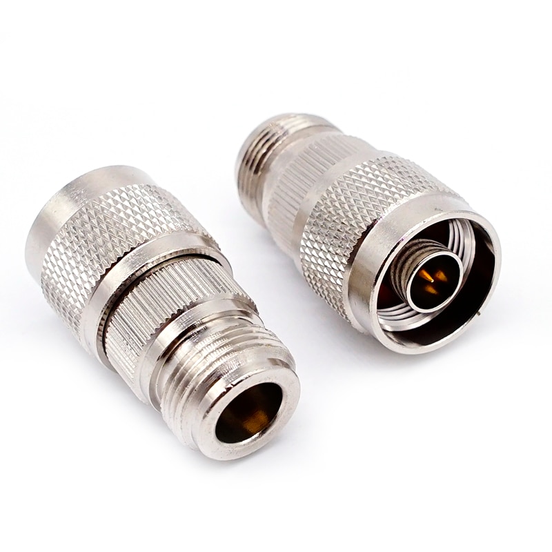 2PCS N Male Plug to N Female Jack RF Coaxial Adapter Connector