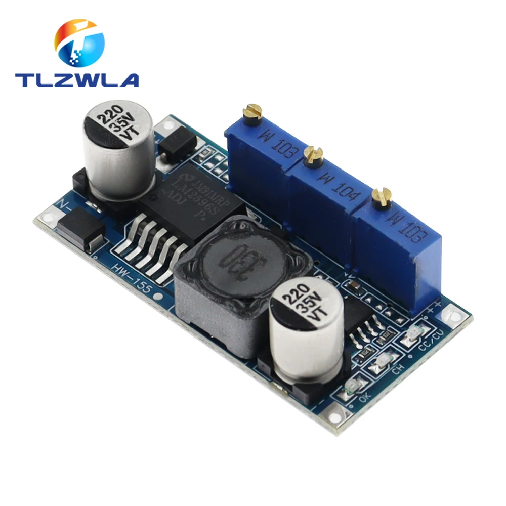 10PCS LM2596S DC-DC Constant Current Module LM2596 DC-DC 7V-35V Step-down Adjustable CC/CV Power Supply Module