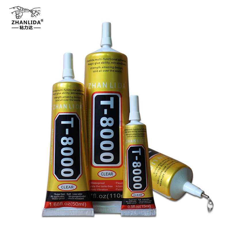 ZHANLIDA50ML T-8000 epoxy resin glass glue mobile phone tablet touch screen repair special adhesive tile ceramic decoration T800