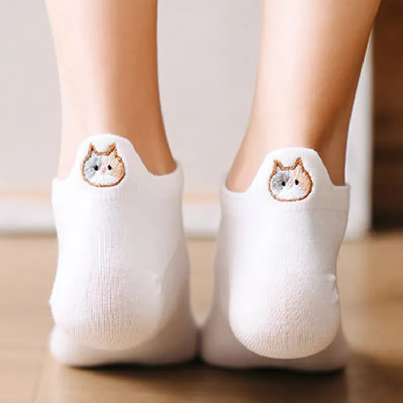 Cotton Solid Soft Boat Socks Leisure Cartoon Standard Colorful Calcetines Summer Spring Cute Short Meias Sweat Soft Socks