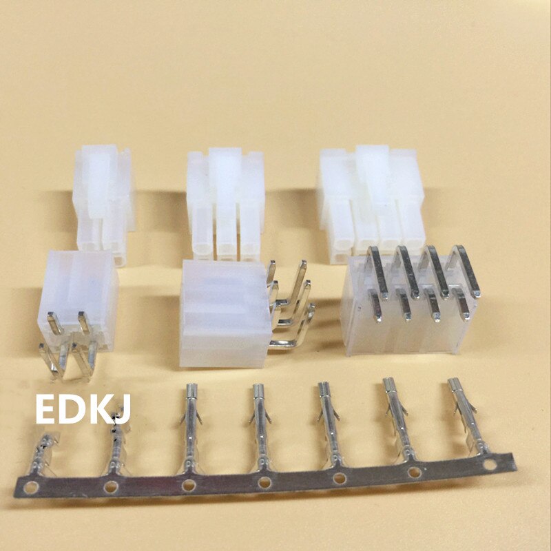 10 sets 2-12P Pin/way 4.2mm Curved needle 5557&5569 wire terminals electrical connector plug for PCB/CPU/car/motorcycle