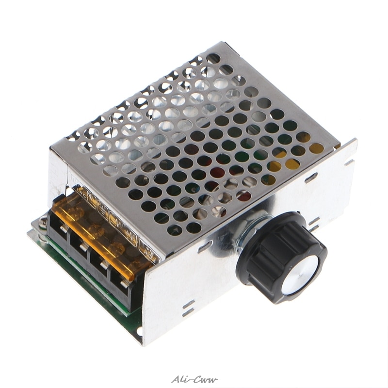 Professional Voltage Regulators 4000W 220V High Power SCR Speed Controller Electronic Voltage Regulator Governor Thermostat