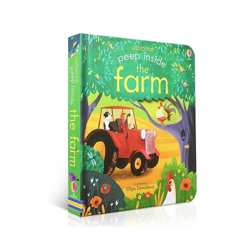 Peep Inside The Farm Original English Educational Picture Books For Baby Early Childhood gift For Children