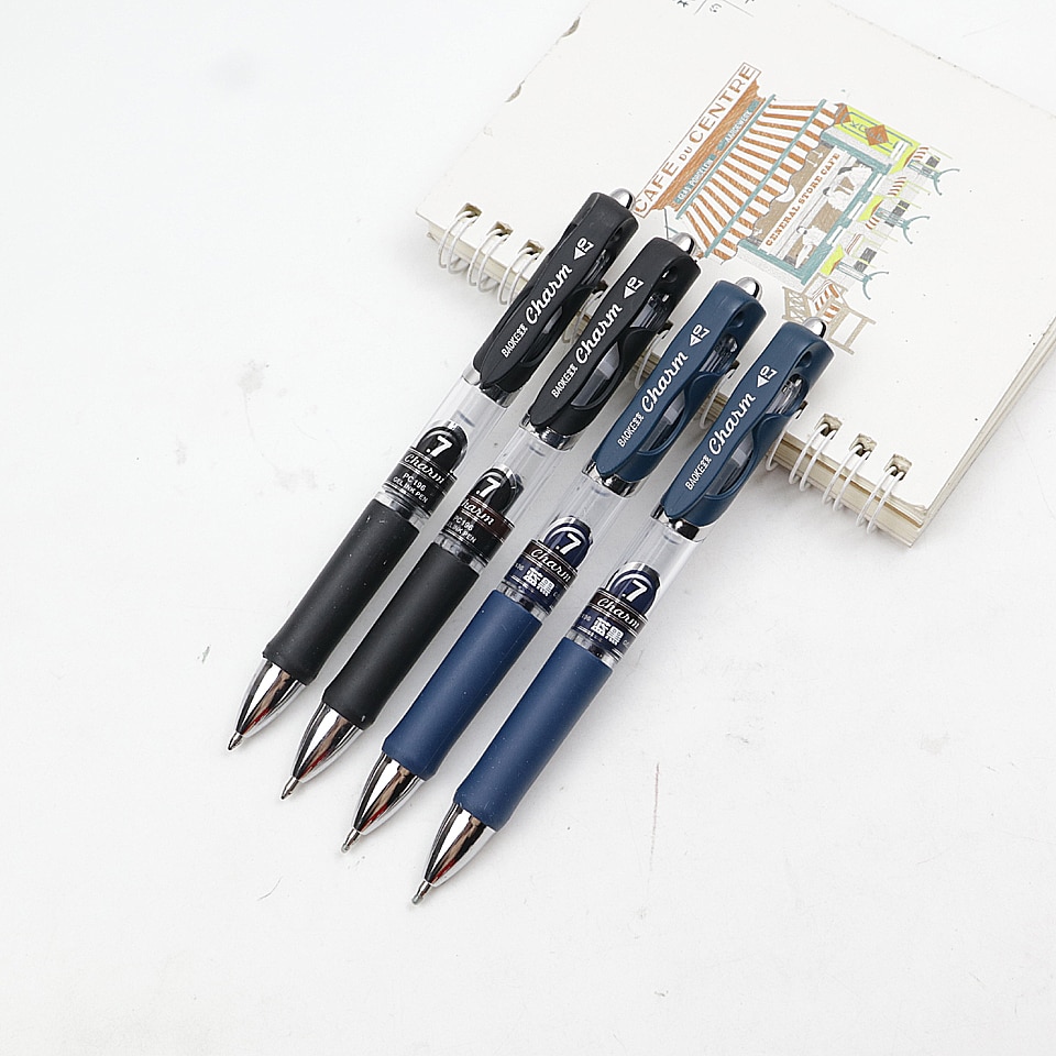 Gel Pen 0.7mm Black/Navy Blue High Capacity Ink Superior Quality Good Writing Gel Ink Pens Office & School Neutral Pen Suppl
