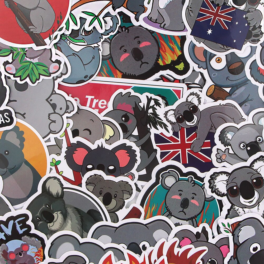 39 Pcs Mixed Meng koala Stickers for Car Styling Bike Motorcycle Phone Laptop Travel Luggage Cool Funny Sticker Bomb Decals