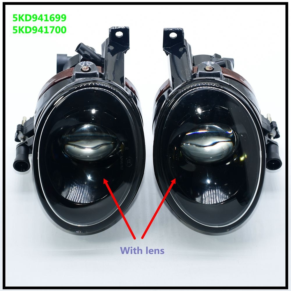 1-2Pcs Left+Right Front Bumper Lens Fog Lights 5KD941699 5KD941700 For Beetle Golf 6