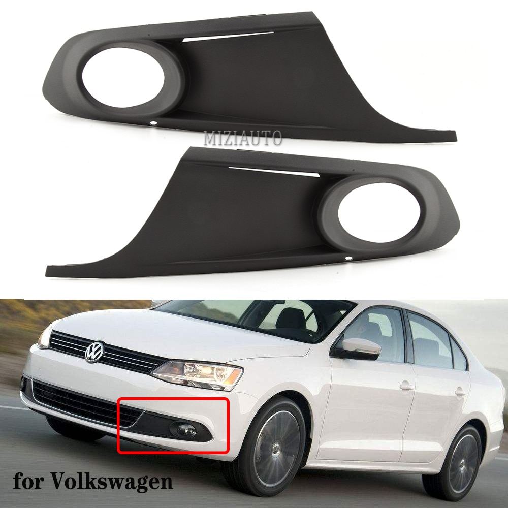 Front Bumper Lower Fog Light Grills Cover for Volkswagen For VW Jetta 6 A6 MK6 2011 2012 2013 2014 Car Accessorie