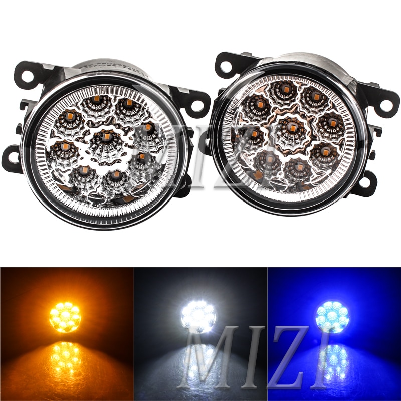 LED fog Lights For Mitsubishi L200 OUTLANDER 2 PAJERO 4 GALANT Grandis 9W 6000K DRL foglights headlight Fog Lamps lighting 2pcs