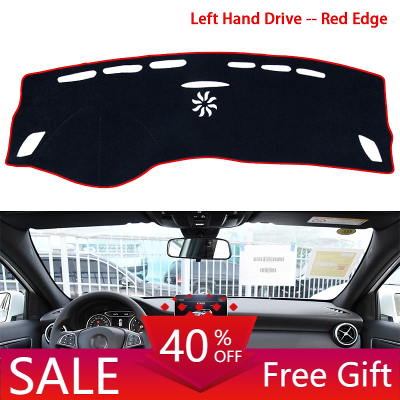 for Mercedes Benz A-Class W176 Anti-Slip Mat Dashboard Cover Pad Sunshade Dashmat Carpet Accessories A-Klasse A160 A180 A200 A45