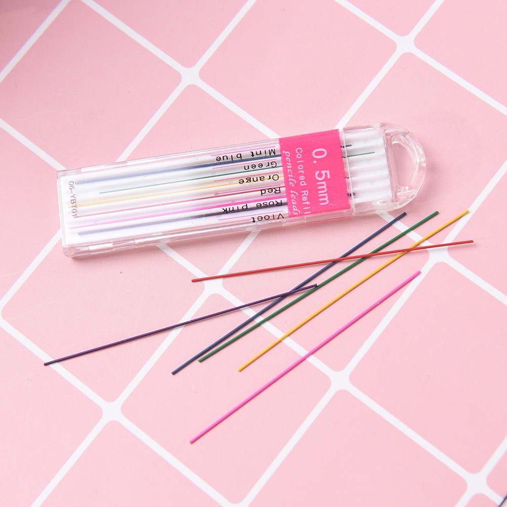 12pcs/set 0.5mm Mechanical Pencil Leads Premium Anti-cracking Pencil Refill Mechanical Pencil Lead