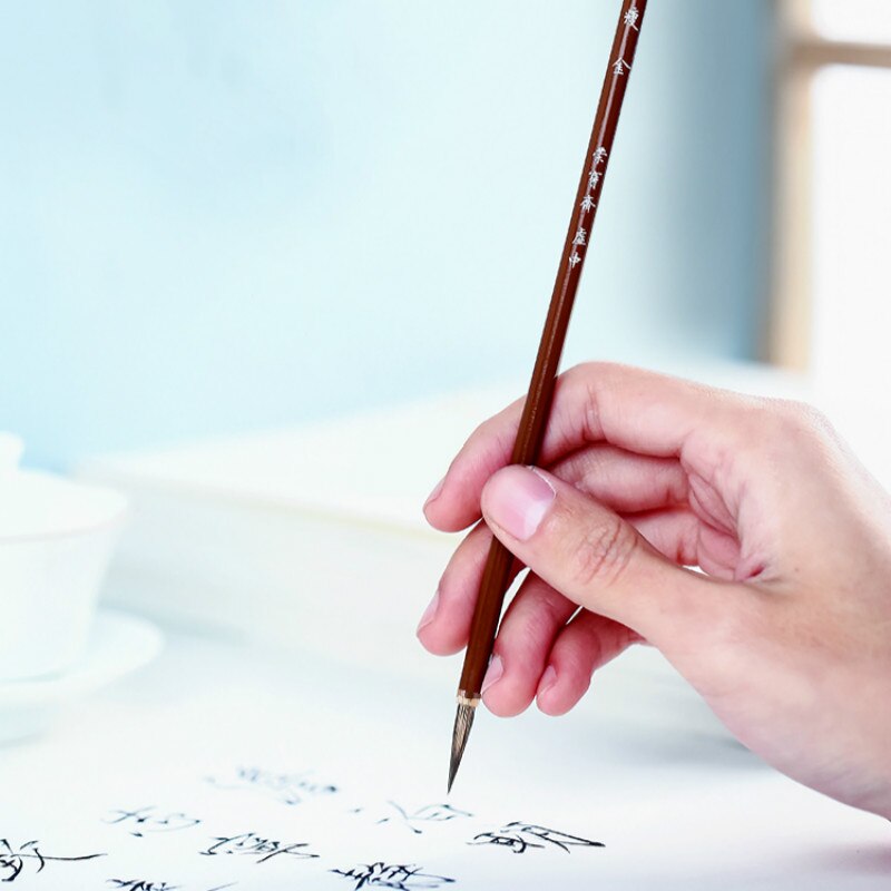 Calligraphy Brushes 2pcs Rabibt Hair Brush Pen Song Huizong Calligraphy Dedicated Brush Pen Chinese Painting Fine Line Brush Pen
