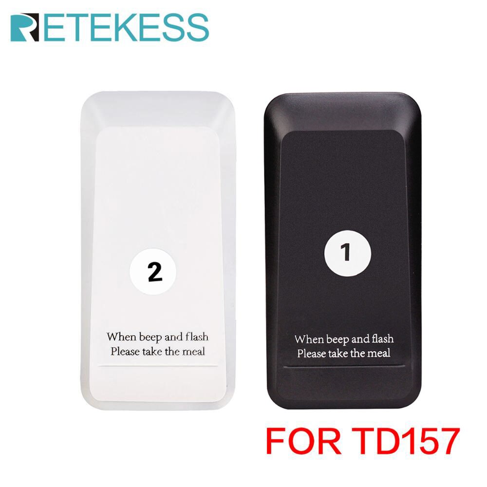 Retekess 1Pc Pager Receiver For TD157 Restaurant Pager Wireless Calling System For Restaurant Coffee Shop Church Clinic