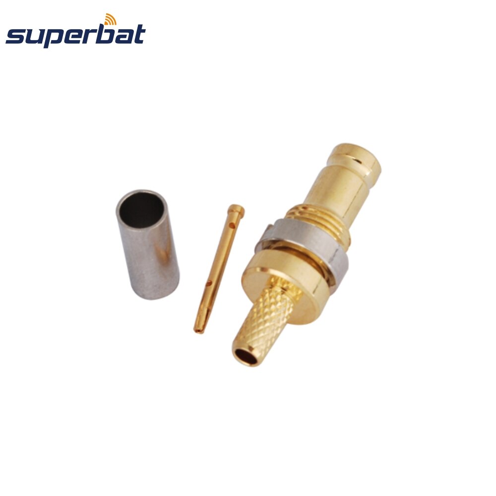 Superbat 75 Ohm 1.1.0/2.3 Female Straight Crimp Attachment for RG316,RG174 RF Coaxial Connector