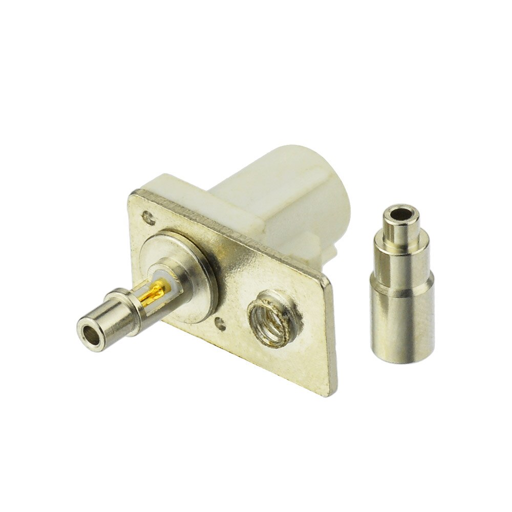 Superbat Antenna Connector Fakra Male Straight White for 1.13mm,1.37mm,RG178 Cable Radio With Phantom
