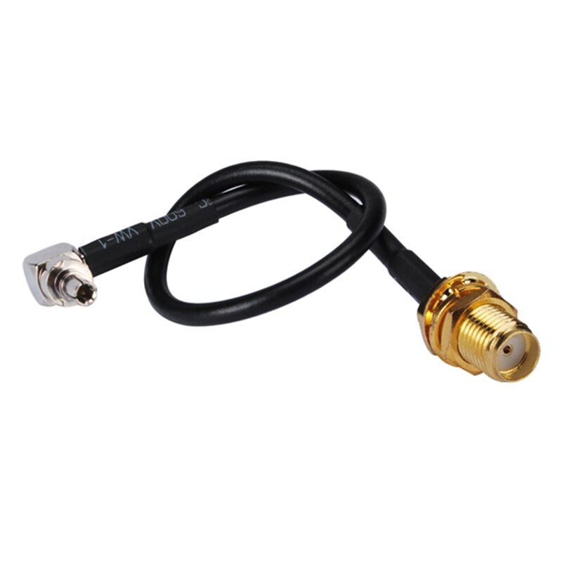 Superbat CRC9 Male Right Angle to SMA Bulkhead Female RG174 15cm for 3G Huawei Modem