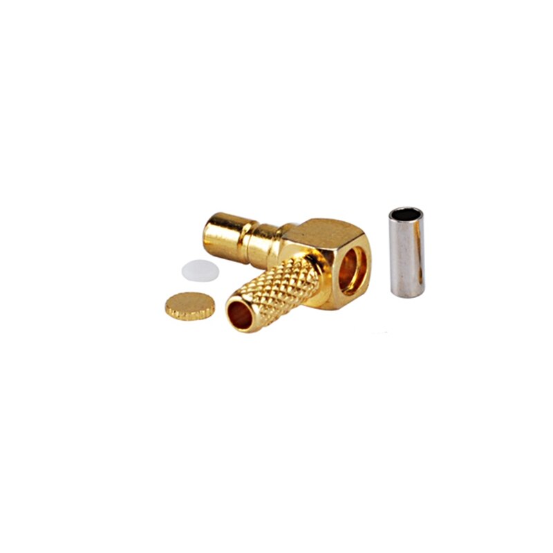 Superbat SSMB Crimp Female Right Angle RF Coaxial Connector for Cable RG174 RG188A RG316 LMR100