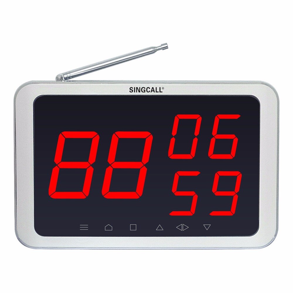SINGCALL Wireless Calling System,Display Unit for Mobile Cabin Hospital, Call Waiter System for Welfare House APE1300 Receiver