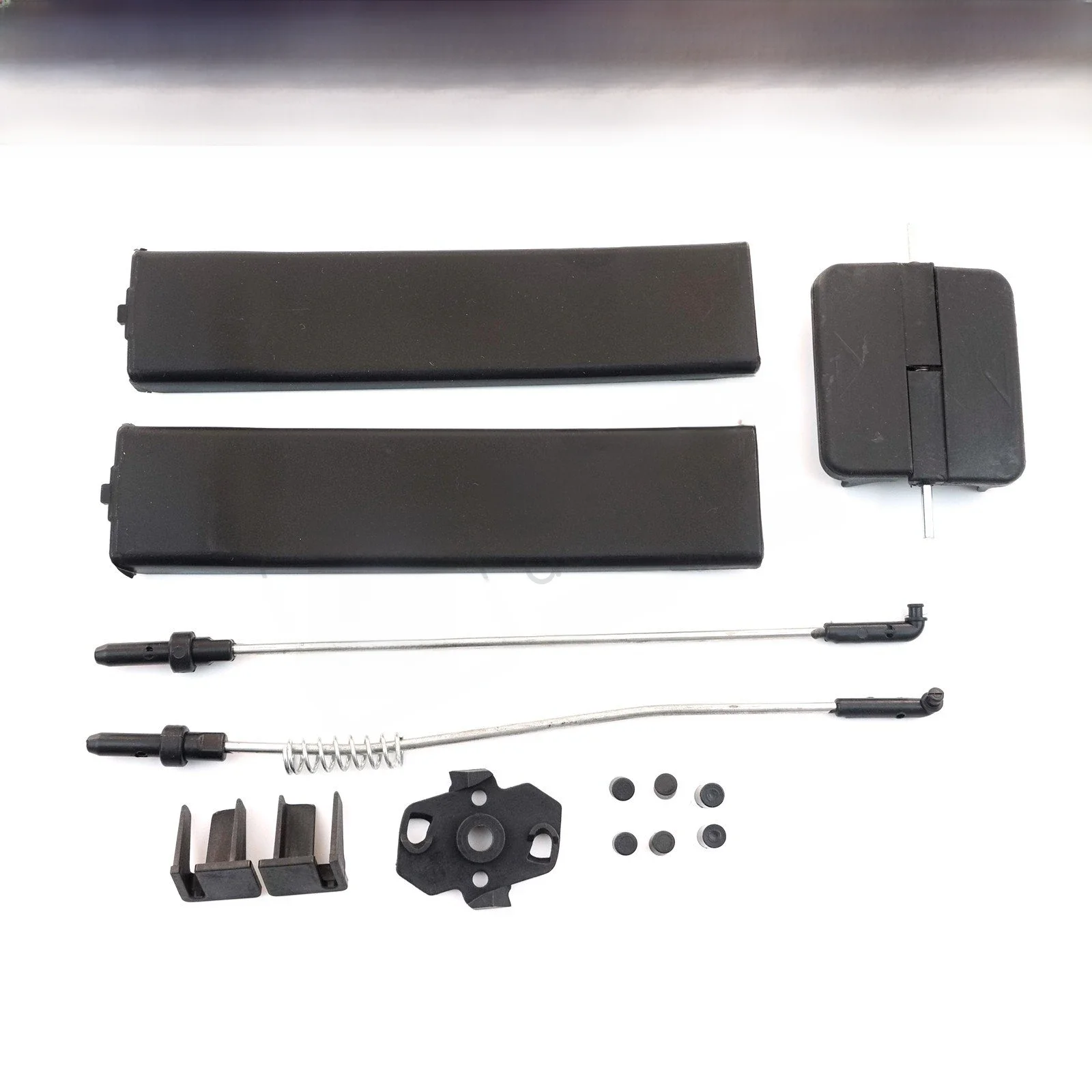 BDP965 Car Side Sliding Window Glass Latch Opener Grip Release Lever Push Button Cover Handle Set