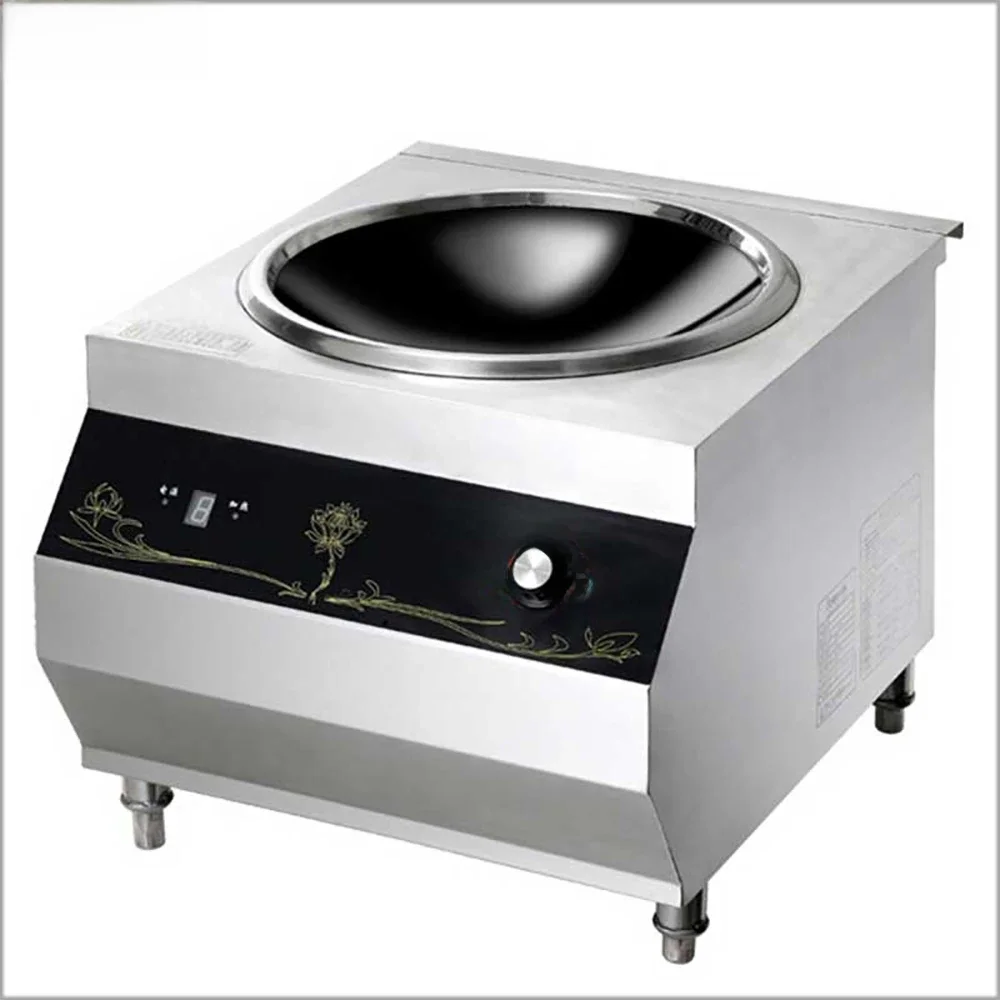 XEOLEO Commercial Concave Induction Stainless Steel  Electromagnetic Heating Cooker 8KW