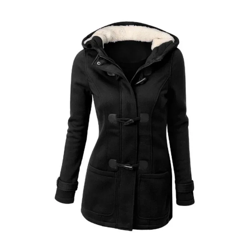 Women Basic Jackets 2024 Autumn Women's Overcoat Zipper Causal Outwear Coat Female Hooded Coat