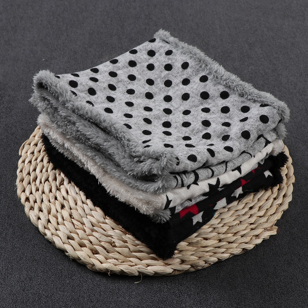 Autumn Winter Children Scarf Five Stars Print Kids Scarf Boys And Girls Cotton Kids Dot Print Ring Children Loop Scarves