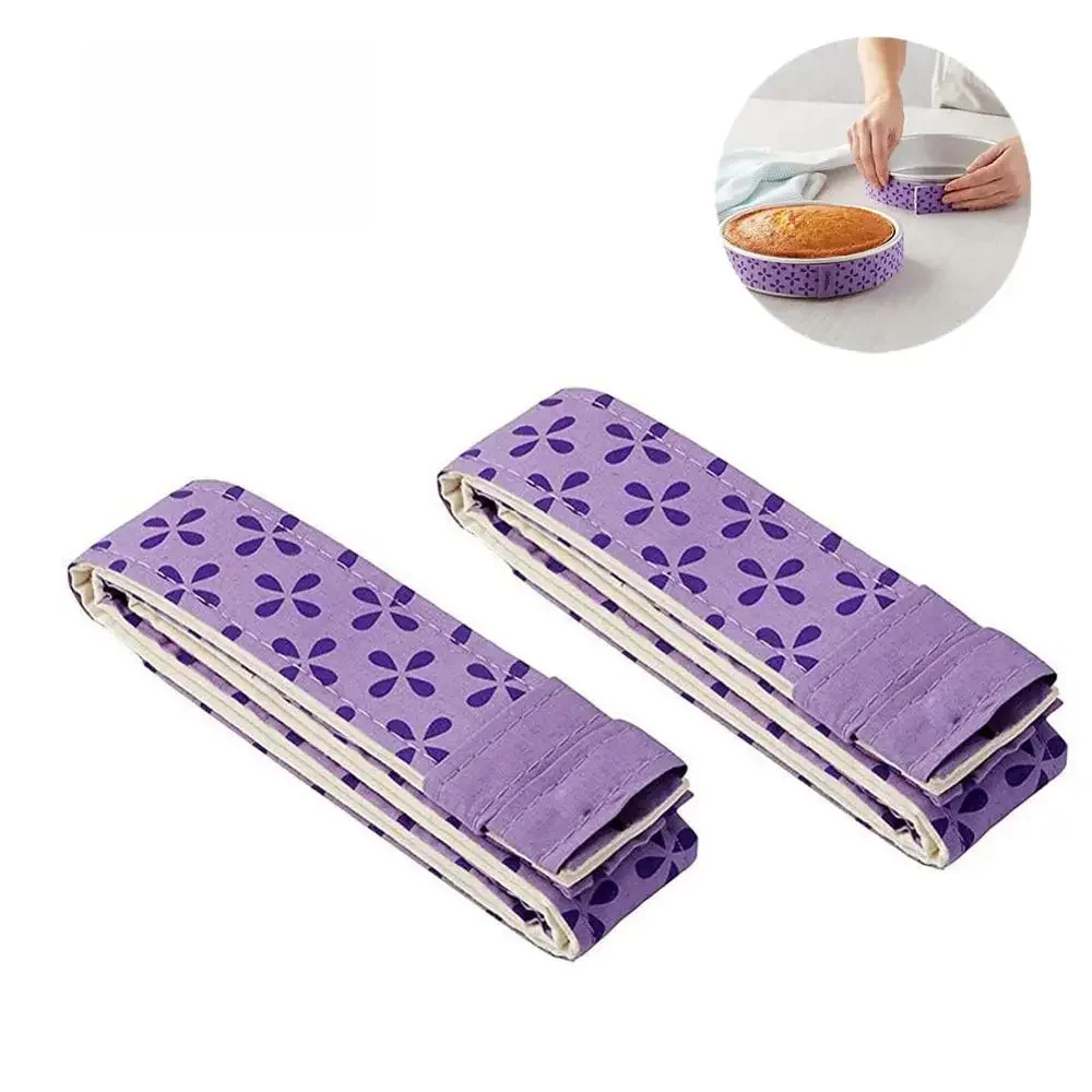 2pcs Bake Even Strip Cake Pan Dampen Strips Belt Protecter Banding Cloth Moist Level Cake Decorating