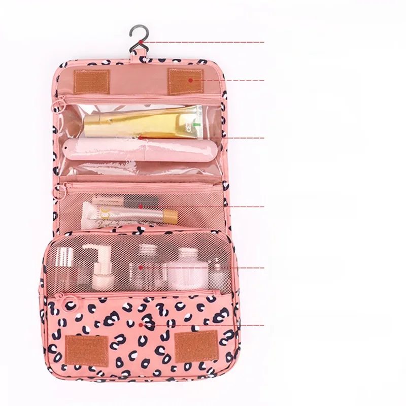Travel Hook Cosmetic Bag Women Makeup Bag Waterproof Toiletries Beauty Pouch Unisex Bathroom Neceser
